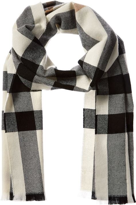 burberry lash fringe scarf|Check Wool Scarf in Candle .